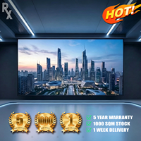 Écran LED intérieur RX 3840Hz P1.25/P2.97/P3.91 GOB étanche pour affichage vidéo publicitaire en centre commercial
