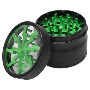 Lightning Teeth 63mm4パーツ航空機アルミニウムハーブグラインダーライター & 喫煙アクセサリー - Product Image 3