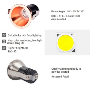 Thời Trang Nhà Máy Giá Vòng Đúc Nhôm Chiếu Sáng Trần <span class=keywords><strong>Led</strong></span> Lõm Downlight Tại Chỗ Thương Mại Linh Hoạt Cho Phòng Ngủ - Product Image 5