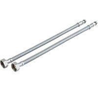 Robinet d'alimentation en eau à tête en cuivre tressé en acier inoxydable à simple extrémité haute pression M10/M8 Norme nationale Tuyau non standard