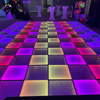 Pista de Baile LED Interactiva Magnética Pequeña Mars Lite Intermitente 8*8 Vidrio Templado Flor de Vidrio Hebei