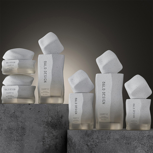 Sang Trọng Tóc Huyết Thanh Kem Dưỡng Da Frosted Chai Thủy Tinh 30Ml Hình Dạng Độc Đáo Không Thường Xuyên Thiết Kế Lụa Màn Hình In Pipette Nhỏ Giọt - Product Image 3