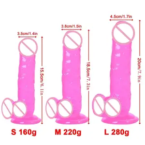 無料サンプルリアルなディルドアナルプラグバットプラグ女性のためのエロペニス大人の大人のおもちゃディルドバイブレーター - Product Image 1