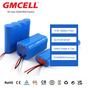 Pack de batteries lithium 14,8 V personnalisé 18650 4S1p/4S2p/4S3P/4S4P pour robot aspirateur - Product Image 1