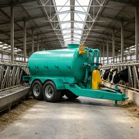 Camion mélangeur-épandeur TMR à trois roues de 5 mètres cubes pour petites et moyennes exploitations d'élevage