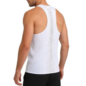 Débardeur de course personnalisé à faible MOQ, sans couture, léger, pour marathon, sublimation, vêtement de course pour hommes - Product Image 2