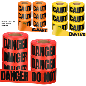 Ruban de signalisation de sécurité pour sol - Logo de <span class=keywords><strong>zone</strong></span> dangereuse, bande de précaution haute visibilité - Product Image 3