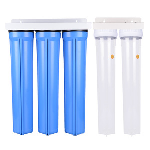 20 Inch Blue <b>Filter</b> <b>Bottle</b> Set For Commercial <b>Water</b> Purifier Pre <b>Filter</b> Triple Stage Scale Inhibitor Front End Filtration - Product Image 1