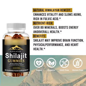 Extracto de shilajit herbal OEM de etiqueta privada, suplemento dietético, precio al por mayor, cuidado de la salud, shilajit orgánico negro, gomitas shilajit - Product Image 4