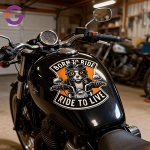 <span class=keywords><strong>Pegatina</strong></span> Personalizada para Casco de Motociclista, Resistente a los Rayos UV, Adhesivo de PVC para Exteriores, Duradera e Impermeable - Product Image 5