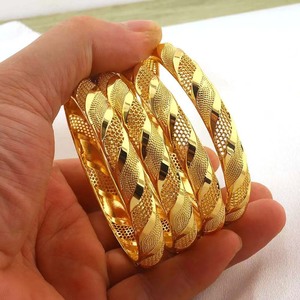 Gioielli di Lusso in <span class=keywords><strong>Oro</strong></span> 24 Carati per Donne, Bracciali e Braccialetti Ispirati a Dubai, Accessori di Lusso Femminili - Product Image 2