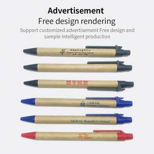 Bolígrafo Ecológico <span class=keywords><strong>de</strong></span> Papel Kraft con Mecanismo <span class=keywords><strong>de</strong></span> Empuje, Personalizable con Logotipo - Product Image 4