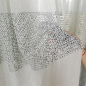 Cortinas transparentes de diseño de malla <span class=keywords><strong>gris</strong></span> <span class=keywords><strong>blanco</strong></span> de alta calidad, cortinas de gasa de ventana de alojamiento en casa de balcón Moq bajo - Product Image 1