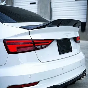 Aileron de coffre arrière pour Audi A3 Berline S3 8V 2014 2015 2016 2017 2018 2019 2020, lèvre de spoiler, aileron de toit arrière de voiture, séparateur d'aileron - Product Image 6