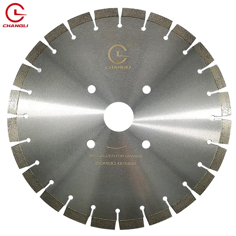 Lâmina circular para granito, lâmina circular de 350mm para corte de granito, lâmina de diamante para pedra, novo disco CHANGLI