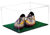 Jihong Boîte de présentation de chaussures en acrylique double transparente personnalisée avec carton au design moderne et simple emballé pour les expositions en magasin à domicile