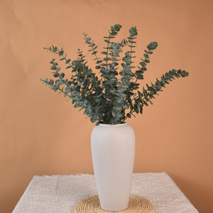 Bouquet d'eucalyptus artificiel Ruyin 10-30cm Vert foncé Blanc Décorations de mariage - Product Image 3