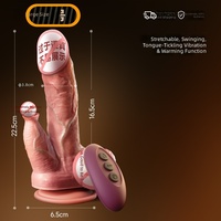 Stimulateur rapide réaliste extra large en silicone liquide souple avec chauffage intelligent, masturbateur réaliste, jouet sexuel érotique