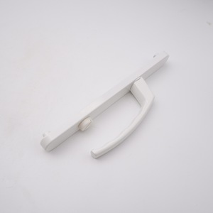 Pegangan kunci pintu sidik jari putih Aloi aluminium tahan lama pemisah jarak lubang 90mm langsung dari pabrik untuk pintu geser - Product Image 1