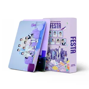 Promotion Card 55pcs Bangtan Boys collection card 2023 FESTA peach postcard Bangtan Boys photo card set