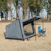 Tente Gonflable en Tissu Oxford 1-2 Personnes Camouflage Une Chambre Portable Légère Camping Glamping Protection Solaire Installation Facile 4 Saisons Anti-Moustiques