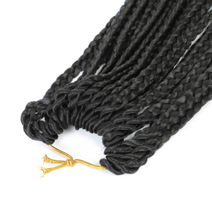 Mới Nhất Phong Cách 22Inch Pháp Xoăn Hộp Tổng Hợp Pháp Tóc Giả Xoăn Xoắn Ốc Lọn Crochet Bện Pony Phong Cách Fluffy Mượt Bện Tóc - Product Image 5