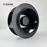 Ventilateur centrifuge turbo en plastique à faible bruit 220 mm 380/400 V 50/60 Hz 85/115 W avec double roulement à billes pour systèmes CVC et ventilateurs de conduit
