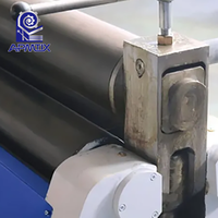 Machine à cintrer les tôles asymétriques très vendue, machine à cintrer les tôles en acier à trois rouleaux pratique