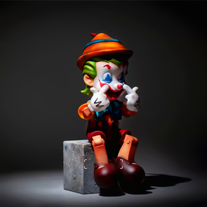 Joker Pinocho payaso figura decoraciones de escritorio paraíso de los tontos muñeca de marca compartida marea jugar arte escultura punto - Product Image 3