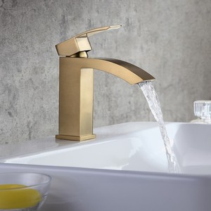 <span class=keywords><strong>AMAXO</strong></span> robinets mitigeurs De Lavabo en or brossé, robinets De salle De bains, Torneira De Bacia Grifo De Lavabo, robinets De robinetterie d'eau - Product Image 1