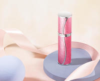 Atomiseur de parfum de luxe rechargeable de 5 ml - Mini flacon vaporisateur de voyage en cuir pour les soins personnels et les voyages