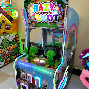 Macchina Arcade Sparatutto ad Acqua per 2 Giocatori Crazy Shot, Gioco Sparatutto a Moneta per Bambini con LED per Locali Commerciali Indoor - Product Image 5