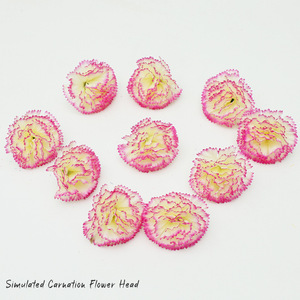 Cabezas de Flores de Clavel Artificiales de 6 cm, Flores de Seda de Alta Simulación, Accesorios de Decoración para Bodas - Product Image 3
