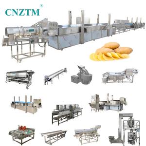 Ligne <span class=keywords><strong>de</strong></span> production <span class=keywords><strong>de</strong></span> chips <span class=keywords><strong>de</strong></span> pommes <span class=keywords><strong>de</strong></span> <span class=keywords><strong>terre</strong></span> personnalisable à faible coût, en acier inoxydable 304, entièrement automatique - Product Image 2