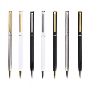 Luxury Slim Signature Metal Rollerball <b>Pen</b> Custom Logo Ballpoint <b>Pen</b> Custom Brand Black/<b>Multi</b>-<b>Colored</b> Ink for Corporate - Product Image 1