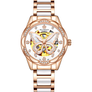 2026 Men's <b>Automatic</b> Tourbillon Business Watch Hollow Lunar Phase Gradient Diamond <b>Chronograph</b> Wristwatch Mechanical Style - Product Image 1