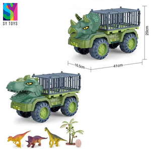 <span class=keywords><strong>Camion</strong></span> transporteur de dinosaures à quatre roues SY, <span class=keywords><strong>cage</strong></span> de transport pour dinosaures, <span class=keywords><strong>camion</strong></span> transporteur de dinosaures, jouet de <span class=keywords><strong>camion</strong></span> transporteur de dinosaures - Product Image 3
