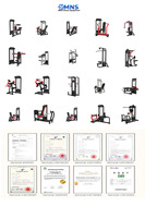 Machine professionnelle de musculation pour les jambes et les hanches, avec poids, abducteur et adducteur, pour la musculation