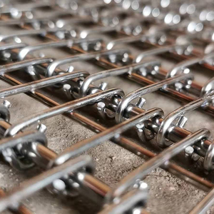 Gıda sanayi ısıl işlem örgü kemer SS 304 316 yüksek sıcaklık fırını konveyör bant, pişirme fırını tel örgülü konveyör - Product Image 5