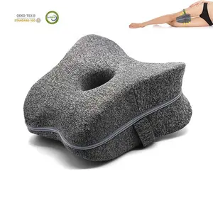 Desain baru portabel ortopedi Tidur samping kaki & lutut busa memori bantal penopang lutut untuk tidur