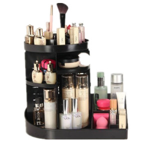 Caja de almacenamiento de cosméticos giratoria transparente para escritorio, organizador de maquillaje y cuidado de la piel, soporte para lápiz labial de gran capacidad - Product Image 3