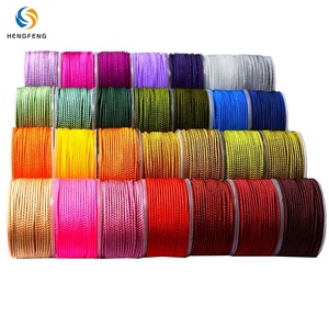 Nhiều Màu Vòng đeo tay dây 2mm Vòng Milan <span class=keywords><strong>Polyester</strong></span> dây bện trang trí dây - Product Image 3