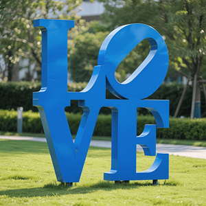 Индивидуальные современные металлические скульптуры из нержавеющей стали с буквами, сварные скульптуры «ЛЮБОВЬ», декор для свадеб и улицы - Product Image 4