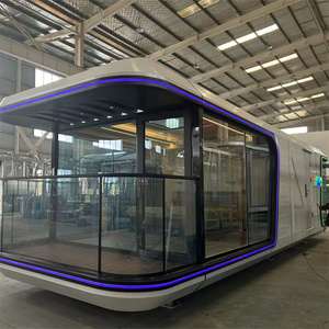 บ้านสำเร็จรูปแบบพกพาที่ทันสมัยระเบียงบ้านโมดูลาร์แบบโมดูลาร์ในราคาที่แข่งขันได้พื้นที่ใช้สอยกลางแจ้งโรงแรมแคปซูลวัสดุเหล็กที่ทนทาน - Product Image 1