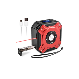 Ruban métrique 2 en 1 de 40m + 5m de portée Appareil de mesure de la longueur du câble Ruban de mesure de la distance laser numérique en alliage métallique - Product Image 3