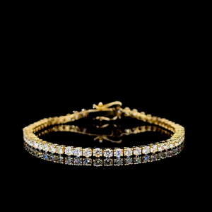 Bracelet tennis en diamant Eterna Solitaire avec une rangée sans couture de diamants solitaires savamment sertis pour refléter la lumière - Product Image 6
