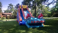 Grand château gonflable Big Kahuna en PVC avec toboggan aquatique, utilisable en intérieur et en extérieur, pour usage résidentiel