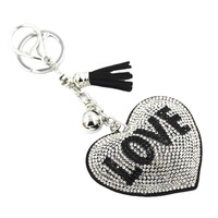 Strass arc-en-ciel porte-clés Bling sourire porte-clés femmes sac accessoire pendentif cristal souriant visage porte-clés Expression porte-clés