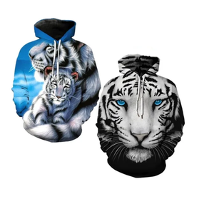 2023 nuovo Pullover Oversize di alta qualità felpe con cappuccio stampate 3d per gli uomini di moda animale <span class=keywords><strong>tigre</strong></span> Casual 3d felpe stampate da <span class=keywords><strong>uomo</strong></span> - Product Image 4