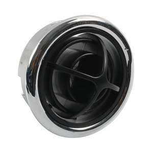 <b>Black</b> Circular RV Air <b>Vent</b> With Chrome Frame Modern Vehicle Interior Accessory - Product Image 3